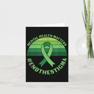End The Stigma Mental Health S Mental Health Aware Card