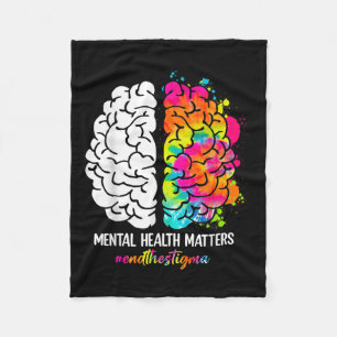 End The Stigma Mental Health S Mental Health Aware Fleece Blanket