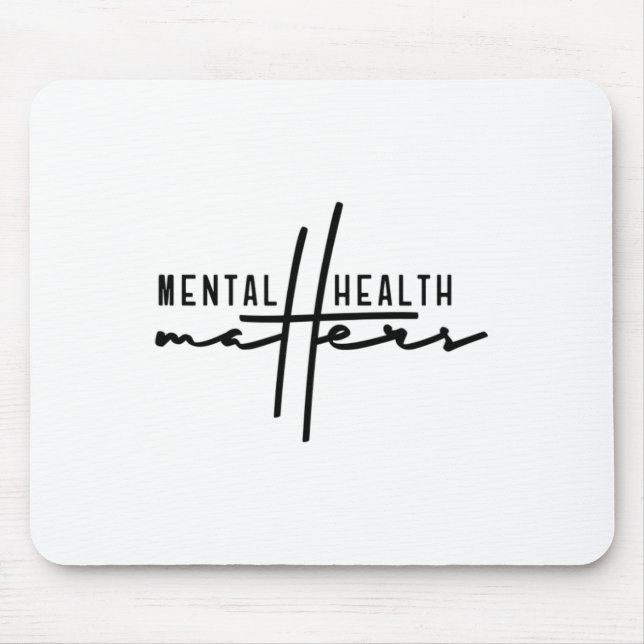 End The Stigma Mental Problems  Mouse Mat (Front)