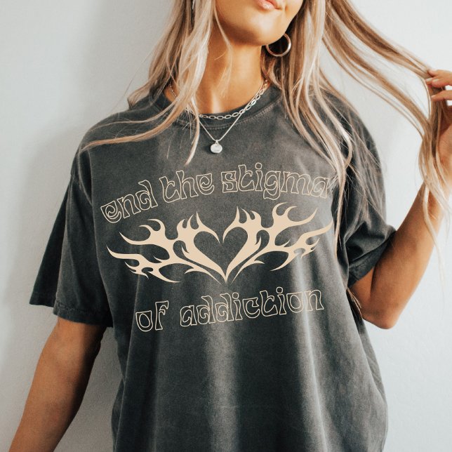 End the Stigma of Addiction | Overdose Awareness T-Shirt (Creator Uploaded)