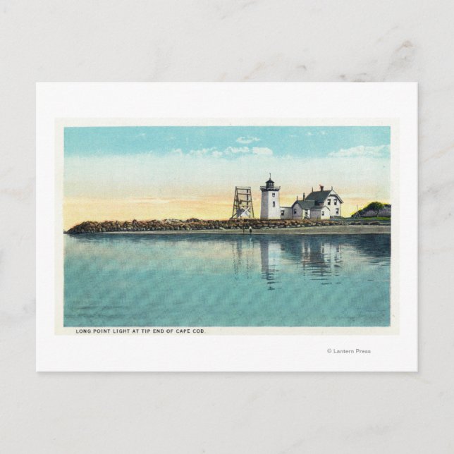 End Tip of Cape Cod View of Long Point Postcard (Front)