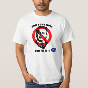 End Tory Rule Vote Yes for Scottish Independence T-Shirt