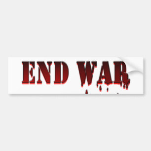 END WAR BUMPER STICKER