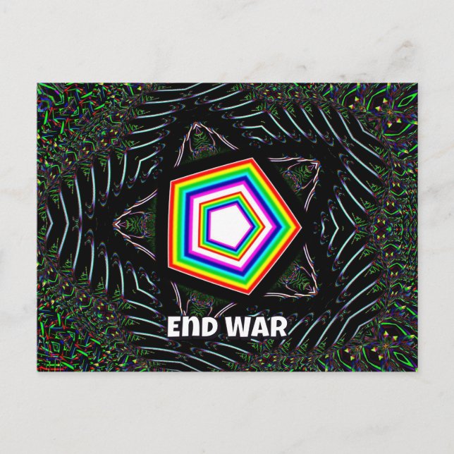 End War (you may change the words) Postcard (Front)
