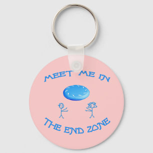 End Zone Frisbee Key Ring