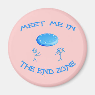End Zone Frisbee Magnet