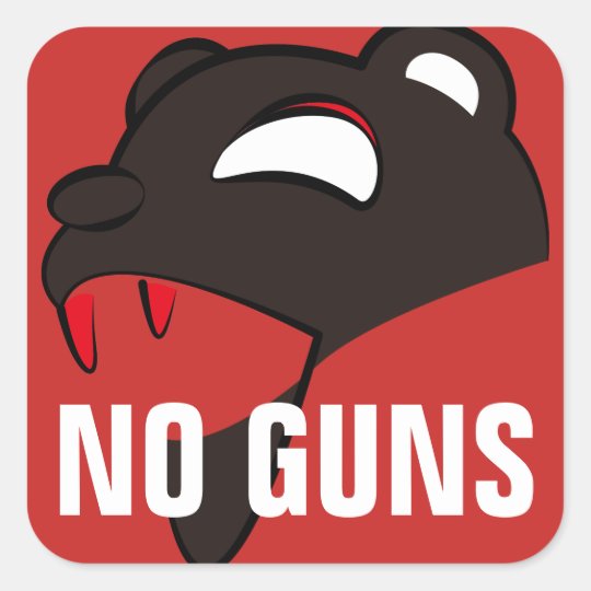 Endanger Bear Square Sticker