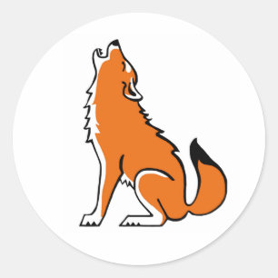 Endangered animal -  Howling WOLF- Wildlife - USA Classic Round Sticker