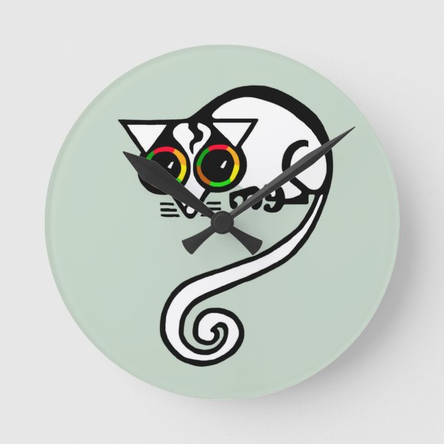 Endangered animal - Leadbeater' POSSUM - Australia Round Clock (Front)