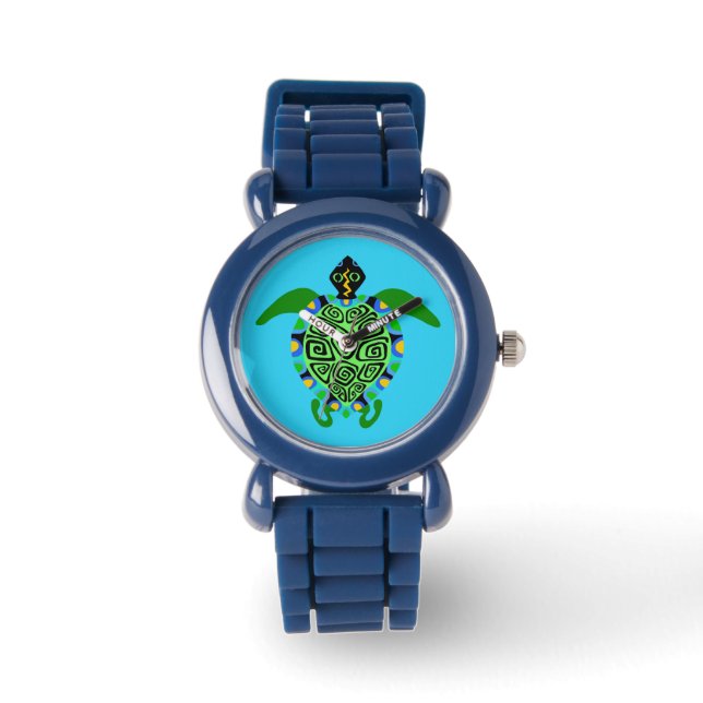 Endangered animal  Sea TURTLE - Wildlife - Aqua -  Watch (Front)