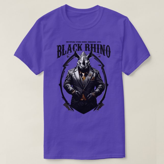 Endangered Animals Black Marty T-Shirt (Design Front)