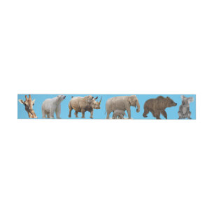 Endangered Animals Wraparound Address Label