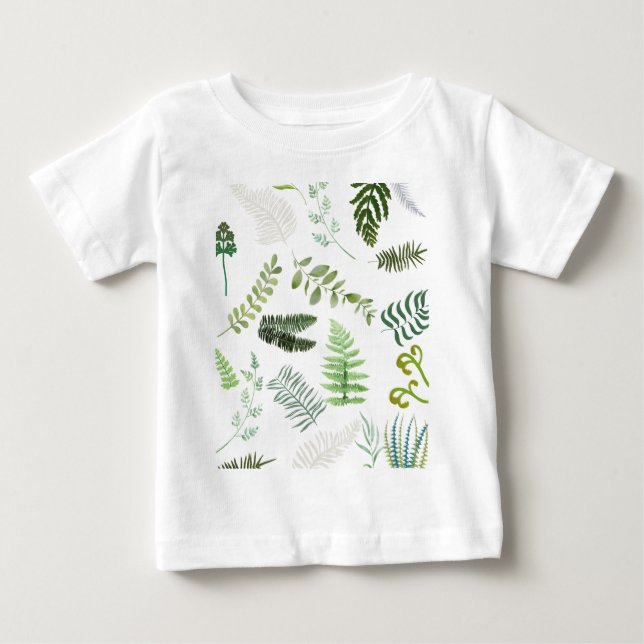 Endangered Ferns Baby T-Shirt (Front)
