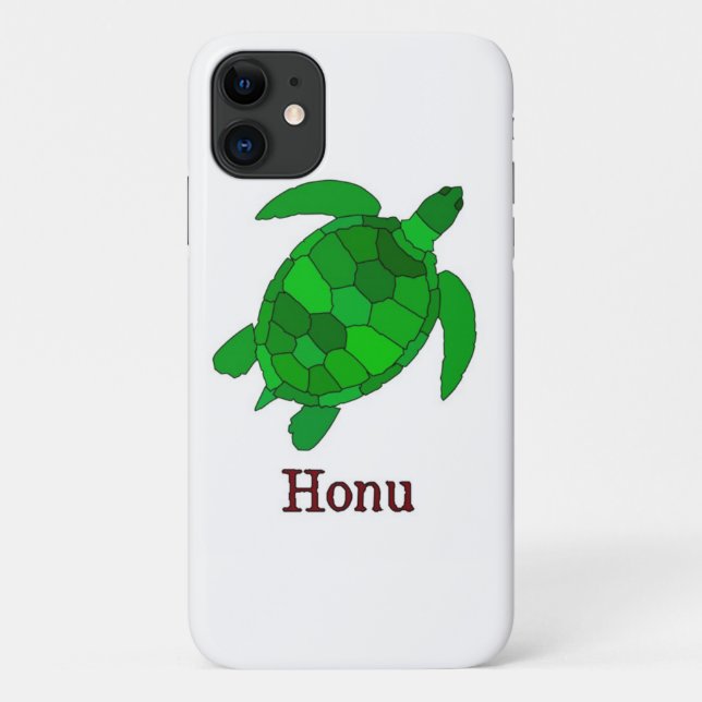Endangered Green Hawaiian Sea Turtle Case-Mate iPh iPhone Case (Back)