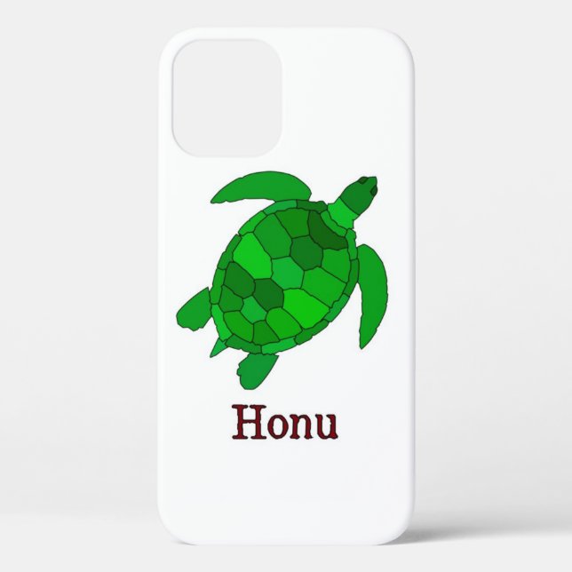 Endangered Green Hawaiian Sea Turtle Case-Mate iPhone Case (Back)