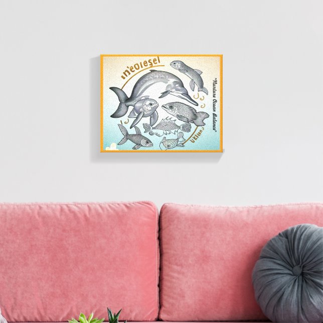 "Endangered Ocean" Canvas Print (Insitu(LivingRoom))