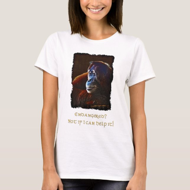 Endangered Orangutans Wildlife-supporter Shirt (Front)
