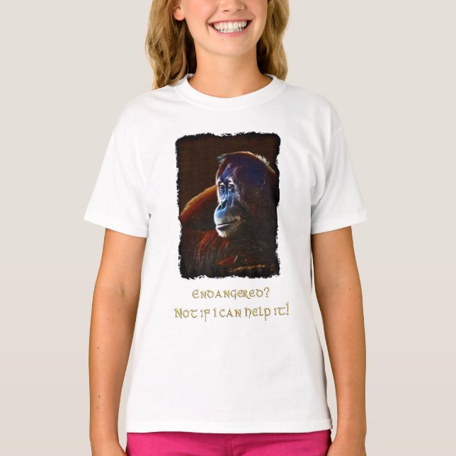 Endangered Orangutans Wildlife-supporter Shirt (Front)