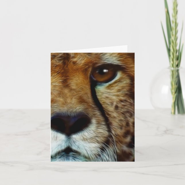 ENDANGERED SPECIES CHEETAH Greeting Card (Front)