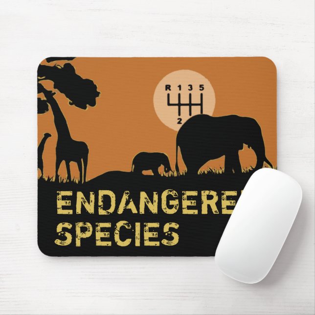 ENDANGERED SPECIES MOUSE MAT (With Mouse)