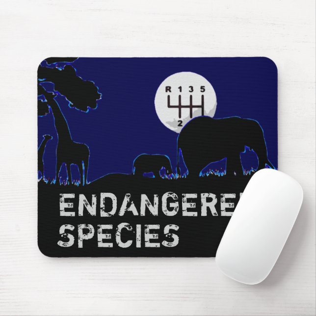 ENDANGERED SPECIES MOUSE MAT (With Mouse)