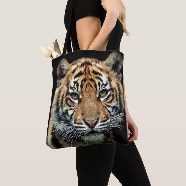 Endangered Tiger Cub Tote Bag (Close Up)