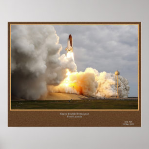 Endeavour Final Launch STS-134 Poster