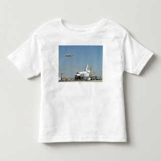 Endeavour on Runway with Columbia on SCA Overhea Toddler T-Shirt