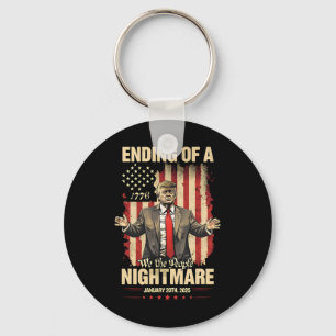 Ending Of A Scary Night Trump Inauguration Day Jan Key Ring