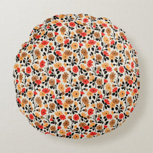 Endleaves of Art pattern Round Cushion