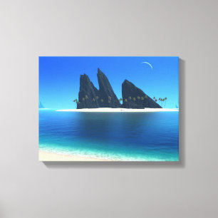 Endless Blue (Original) Wrapped Canvas