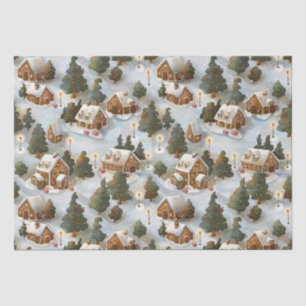 Endless Christmas Gingerbread Village Tissue Paper