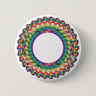 Endless colours, circled frame 6 cm round badge