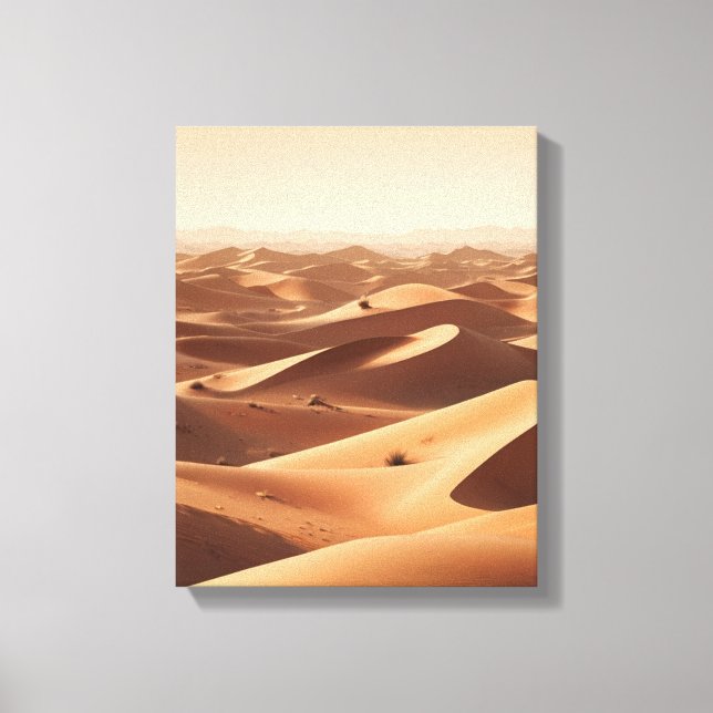 Endless Desert Horizons Wall Panel Canvas Print (Front)