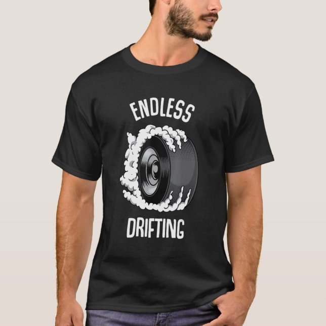 Endless Drifting Raceway Burnout T-Shirt (Front)