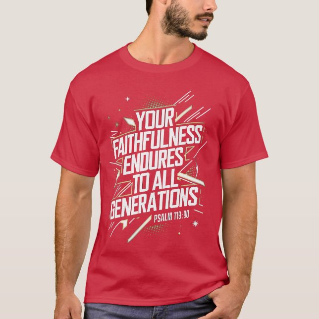 Endless Faithfulness Graffiti Geometrics design gi T-Shirt (Front)