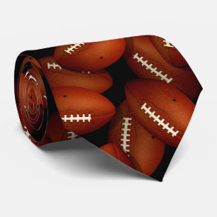 Endless footballs pattern fall sports tie