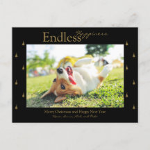 Endless Happiness Christmas Holiday Party Postcard