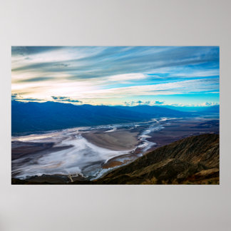 Endless Horizons Over Badwater Basin Poster