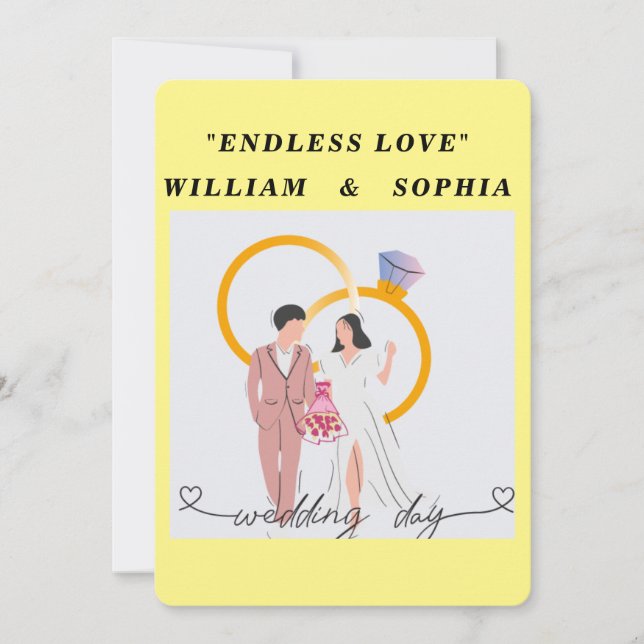 "Endless ❤" Invitation (Front)