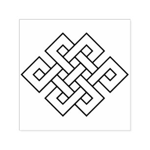Endless Knot Auspicious Symbol Self-inking Stamp