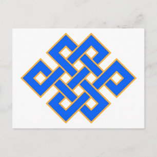 Endless Knot Auspicious Symbol Tibetan Buddhism Postcard