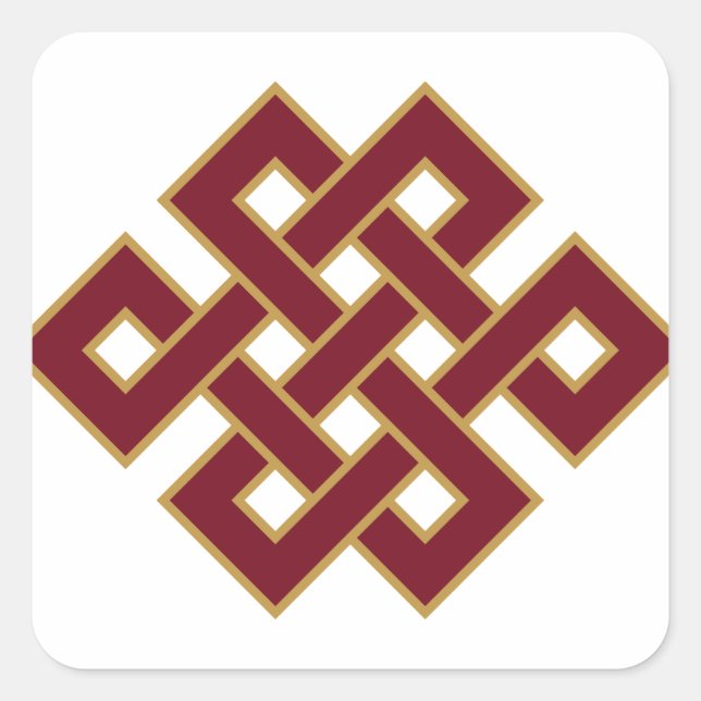 Endless Knot Square Sticker (Front)
