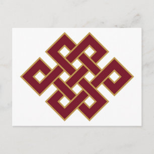 Endless Knot Symbol Postcard