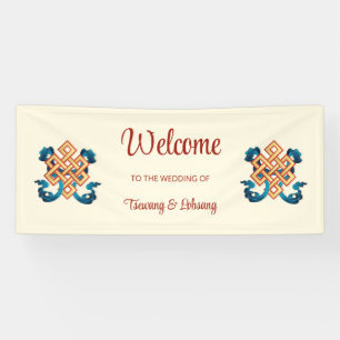 Endless Knot Tibetan Wedding Banner