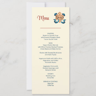 Endless Knot Tibetan Wedding  Invitation