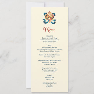 Endless Knot Tibetan Wedding Invitation