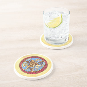 Endless knot with animals Coaster
