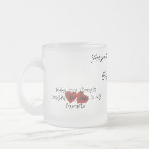 Endless Love Glass Mug - Perfect Gift for Couples