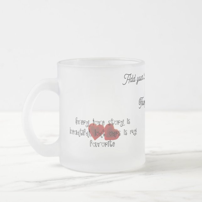 Endless Love Glass Mug - Perfect Gift for Couples (Left)